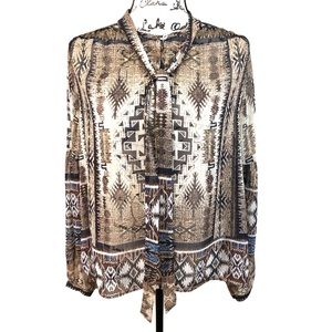 NWT Fifteen Twenty billow sleeve blouse